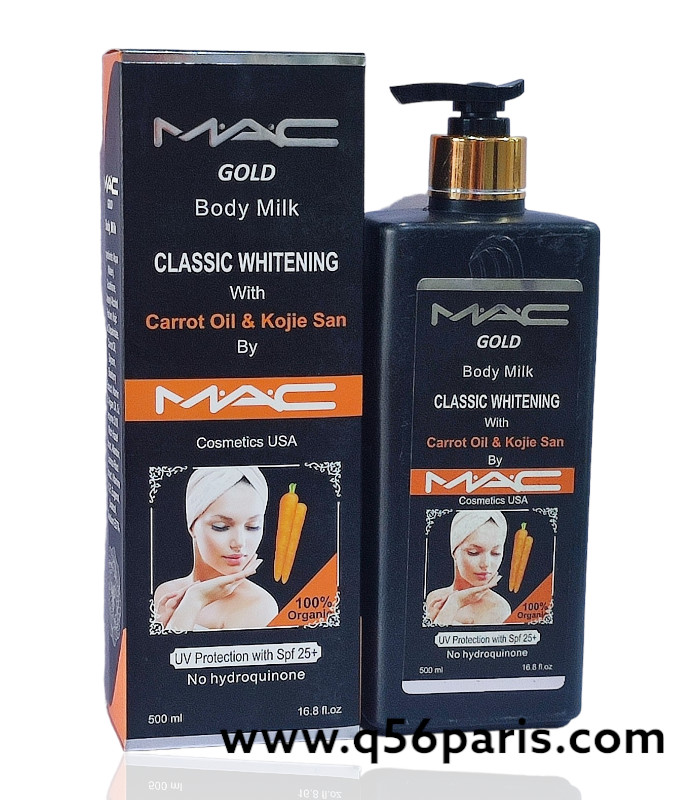 Mac Gold Classic Whitening Body Milk - Carrot Oil & Kojie San