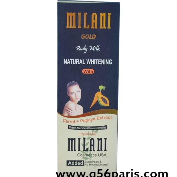 Milani Gold Natural Whitening Body Milk - Carrot & Papaya Extract 2
