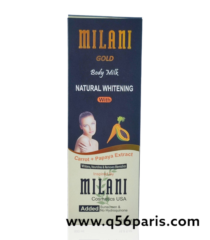 Milani Gold Natural Whitening Body Milk - Carrot & Papaya Extract 2