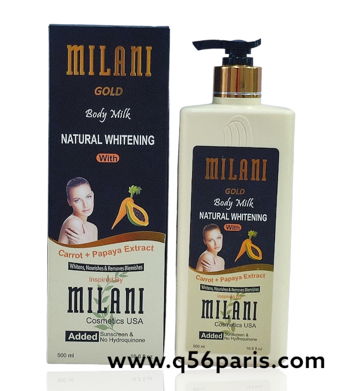 Milani Gold Natural Whitening Body Milk - Carrot & Papaya Extract